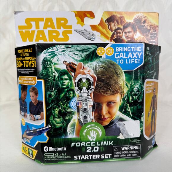 5 for $25| Disney Star Wars Force Link 2.0 Starter Set with 3.75 Han Solo Figure - Picture 6 of 6